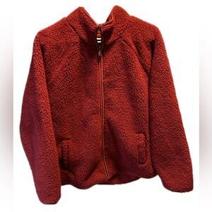 Sonoma Maroon Teddy Coat (size: L)